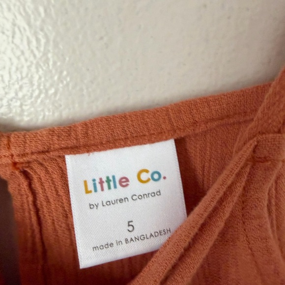 Girls Rust Jumpsuit - Picture 2 of 3